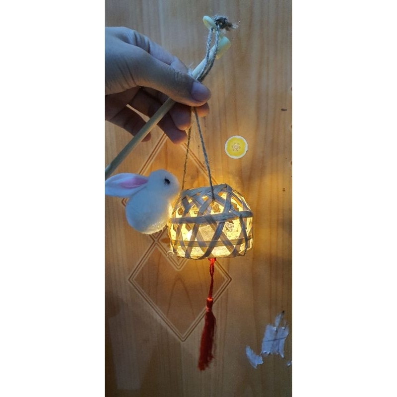 Đèn lồng thỏ tre đan siêu hot