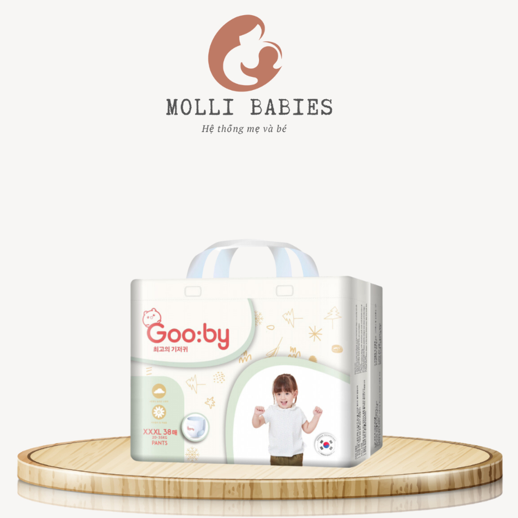 Tã/bỉm quần Gooby mềm mại, an toàn, siêu thấm hút size M/L/XL/XXL/XXXL