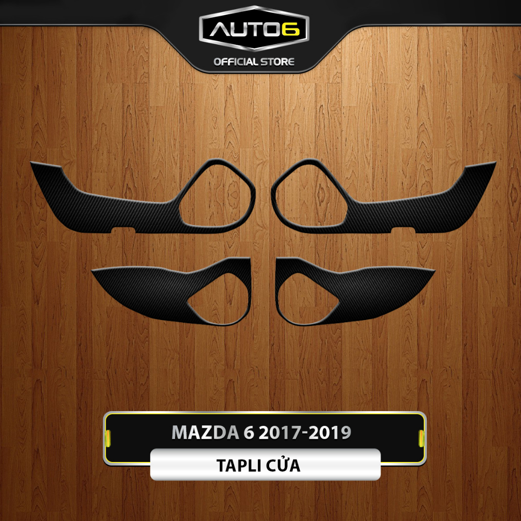 Bộ decal dán chống xước tapli 4 cửa xe MAZDA 6 2017-2019 - AUTO6