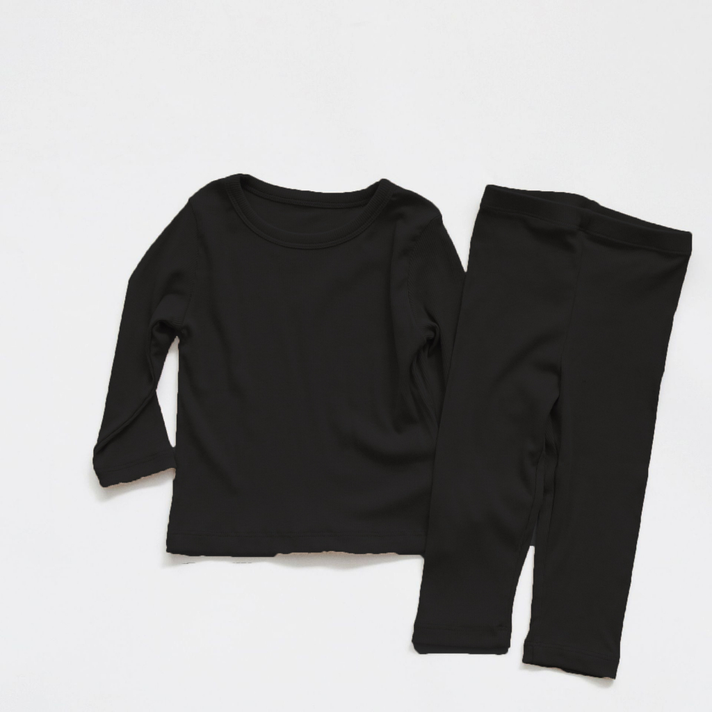 TE412 - Bộ áo + quần chất bozip xuất cho bé trai bé gái Hokiha Kid co giãn, thấm hút mồ hôi size 8-17kg