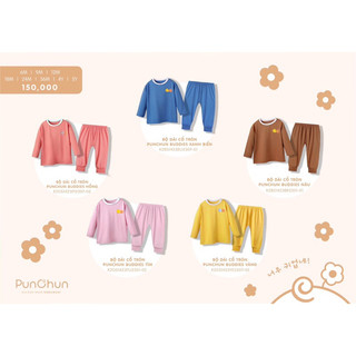 [ PUNCHUN BUDDIES ] Bộ dài tay cổ tròn cho bé AW23