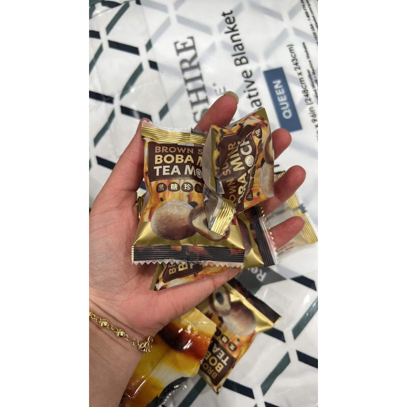 Bánh Mochi Vị Trà Sữa Boba Milk Tea Bịch 900gr