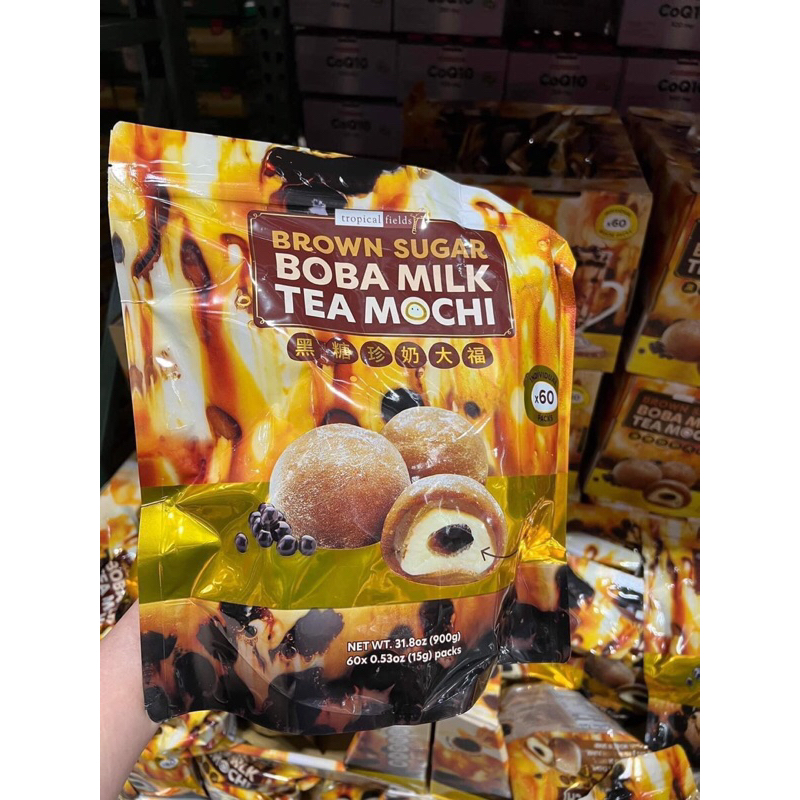 Bánh Mochi Vị Trà Sữa Boba Milk Tea Bịch 900gr