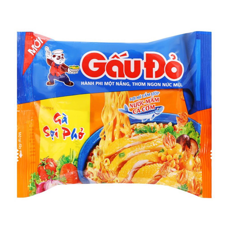 Combo 10 gói mì GẤU ĐỎ
