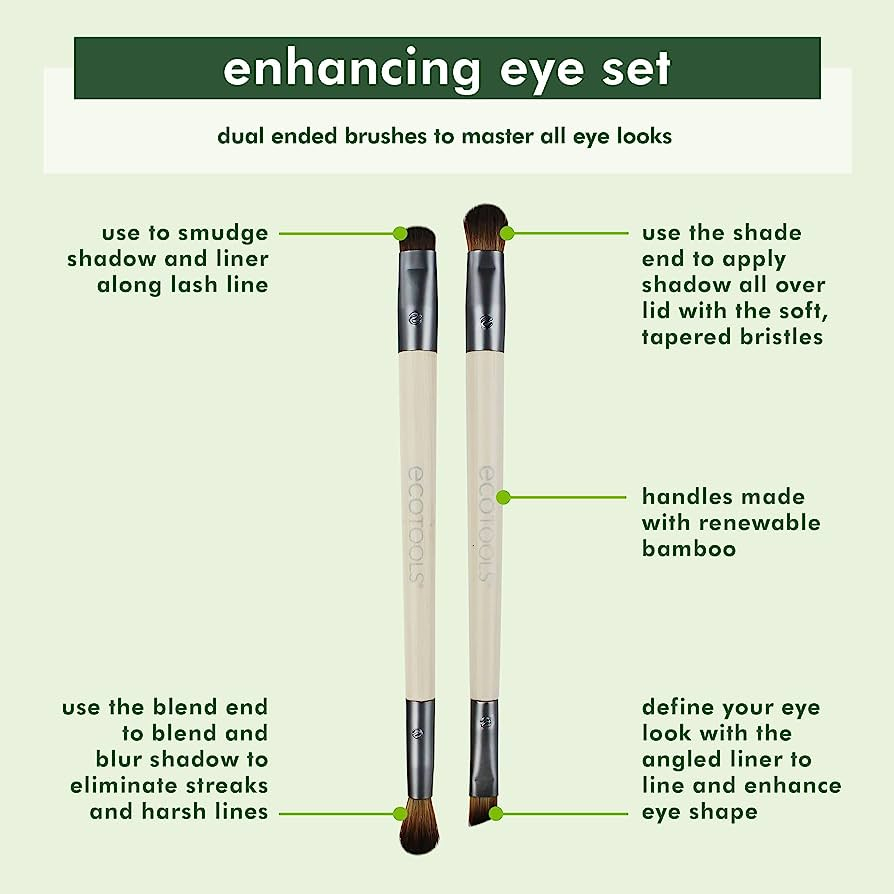 Set cọ trang điểm mắt EcoTools Enhancing Eye Set hàng Mỹ