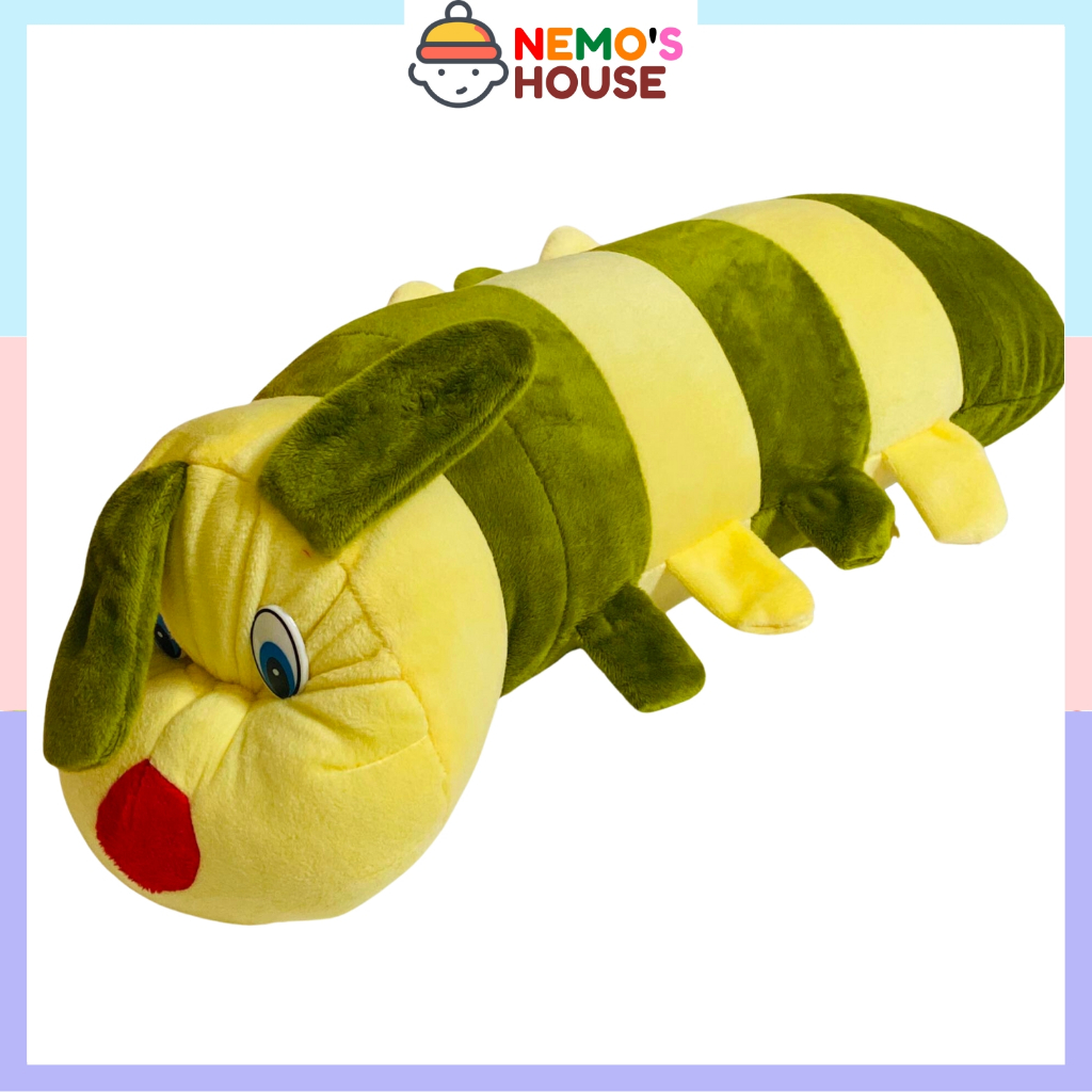 Gấu bông gối ôm con sâu, gối ôm cho bé, thú nhồi bông mini cute giá rẻ cho bé, nhiều size và kiểu dáng dễ thương