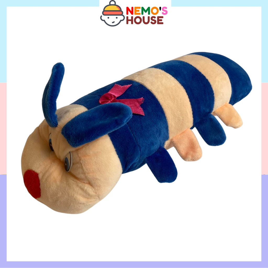 Gấu bông gối ôm con sâu, gối ôm cho bé, thú nhồi bông mini cute giá rẻ cho bé, nhiều size và kiểu dáng dễ thương