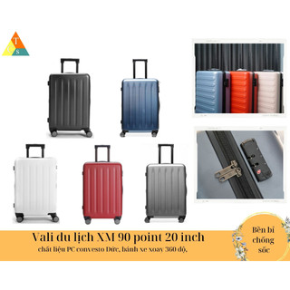 Vali du lịch xm 90 point luggage 20 có khóa số