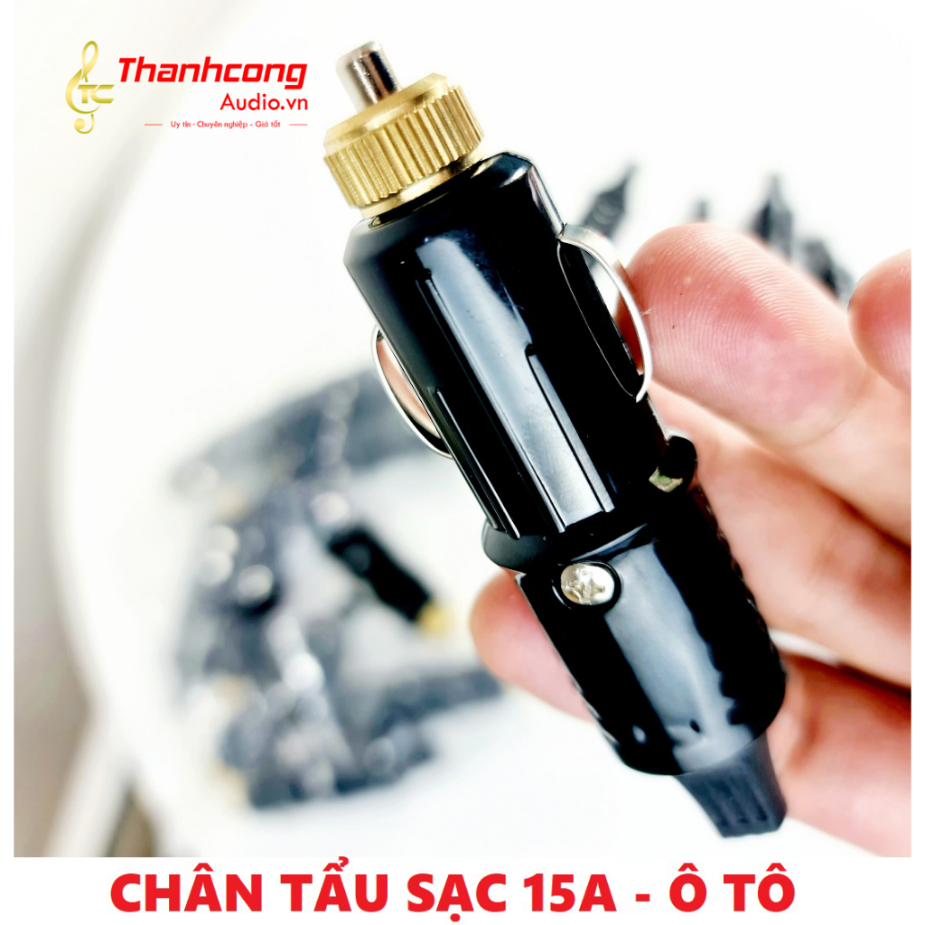 Chân Tẩu Sạc 12v / 24v 180w  chống cháy hàn sẵn dây điện 0.5M. 2M và 3M