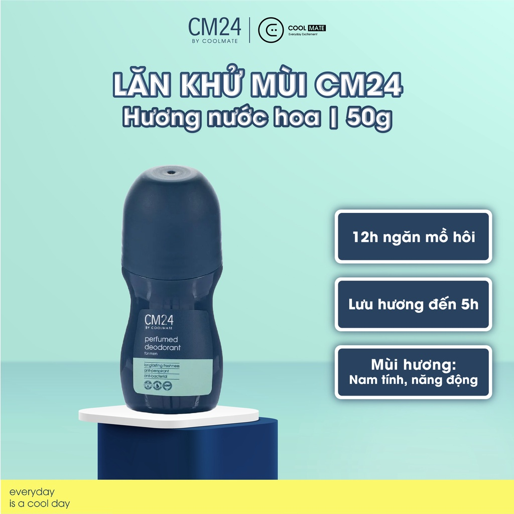 Lăn khử mùi cho nam giới hương nước hoa 50g - thương hiệu CM24