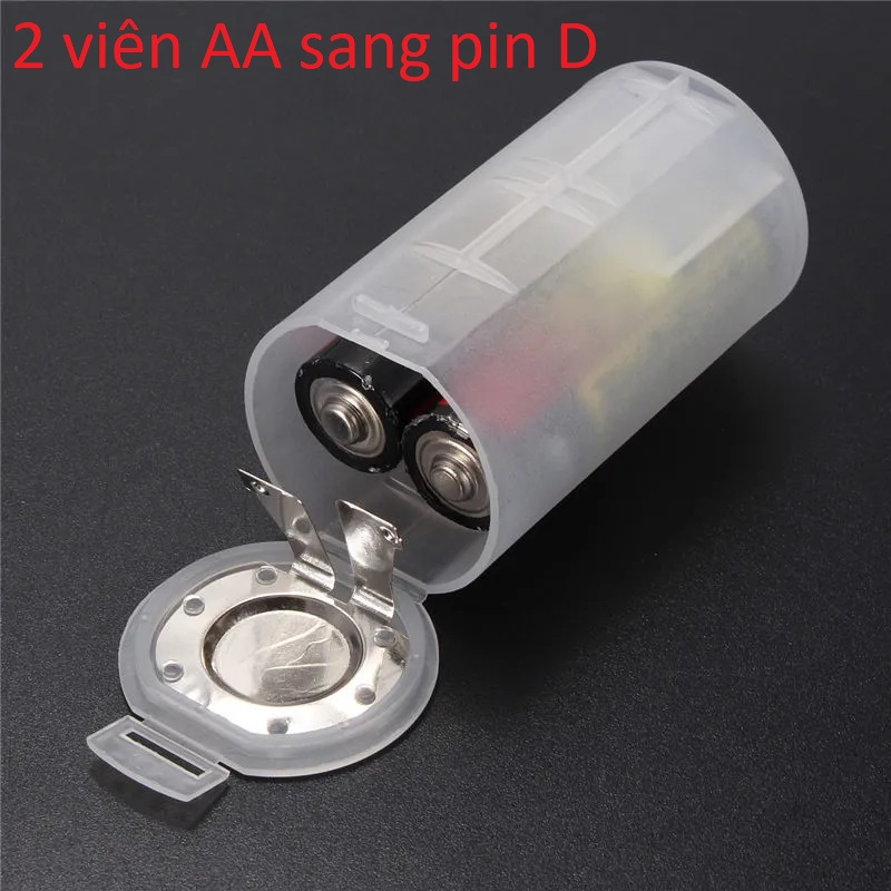 1 Hộp Chuyển Pin AAA Sang AA (pin tiểu) / 1 Pin AA Sang cỡ C (pin trung) / 2 pin AA sang cỡ D