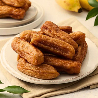 Chuối sấy dẻo không đường 300gr, trái cây sấy đặc sản đà lạt