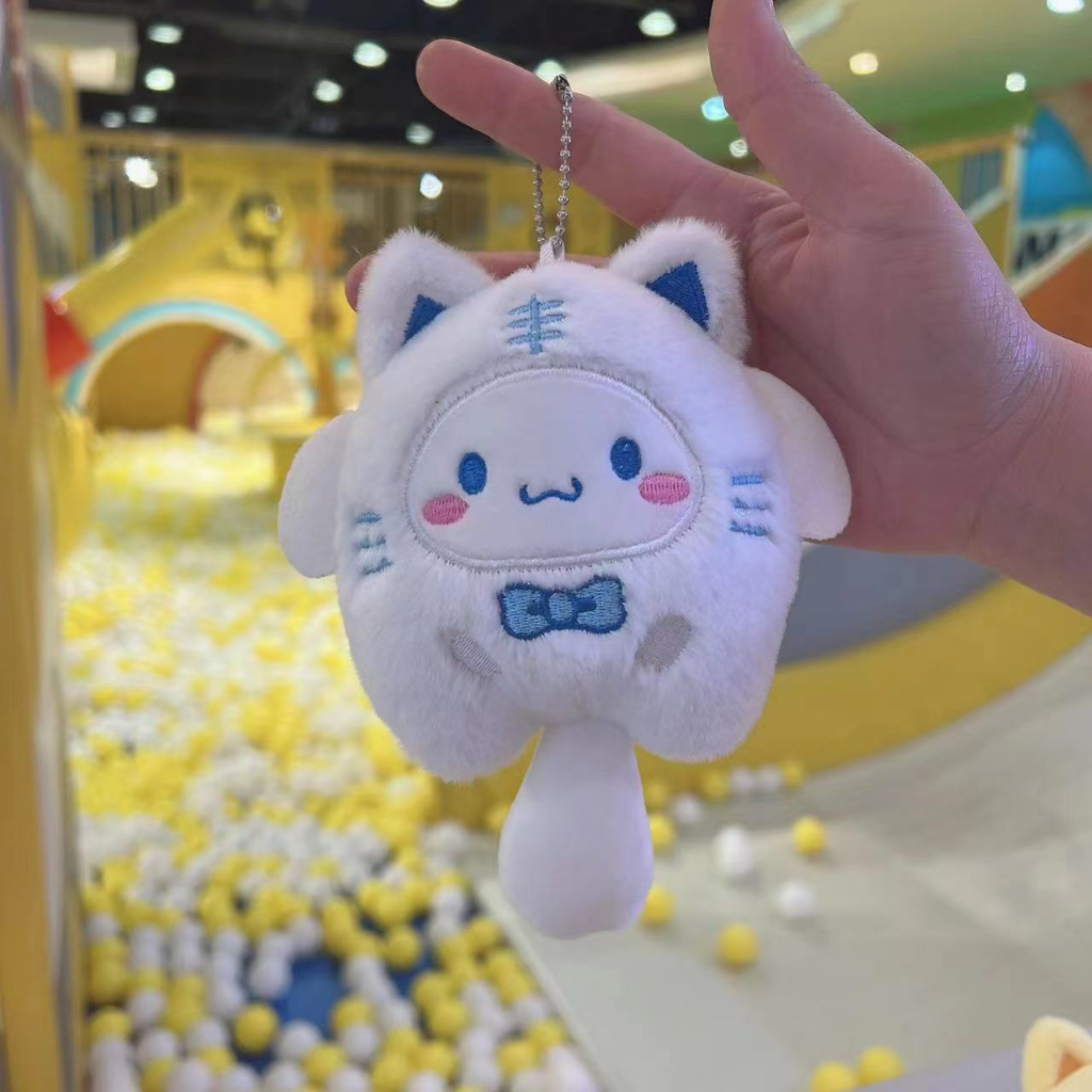 Móc Khóa Gấu Bông Cinnamoroll Hình Chú Chó Sanrio Kuromi Melody Đáng Yêu