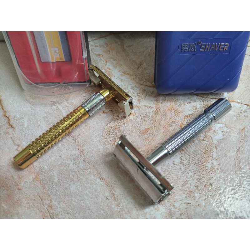 Dao Cạo Râu Tại Nhà Cho Nam Loại Thay Lưỡi Lam Tiện Dụng.