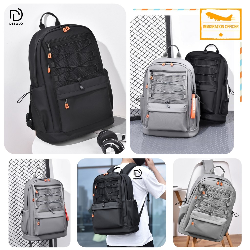 Balo chống nước BL011 Balo nam nữ đi làm đi học đựng laptop 15.6 và 16 inch, Balo DETOLO Cặp đi học thời trang