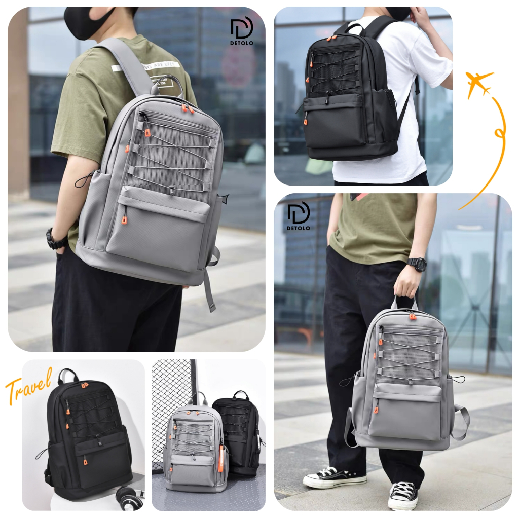 Balo chống nước BL011 Balo nam nữ đi làm đi học đựng laptop 15.6 và 16 inch, Balo DETOLO Cặp đi học thời trang