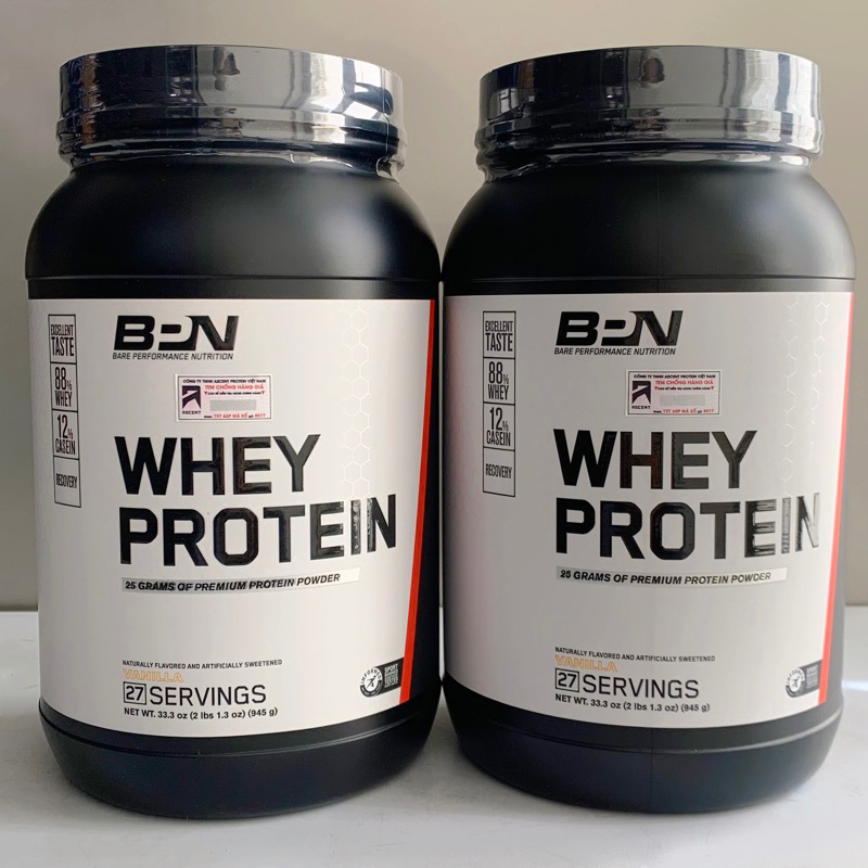 Bổ sung đạm Whey Protein BPN ''Bare Performance Nutrition'' 2lbs 972g