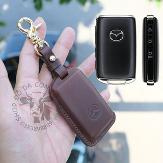Bao Da Chìa Khoá Ép Phom mazda3, mazda CX3, CX30, CX8 2022, new CX5 2023, mazda 2 2023 handmade da thật 003e