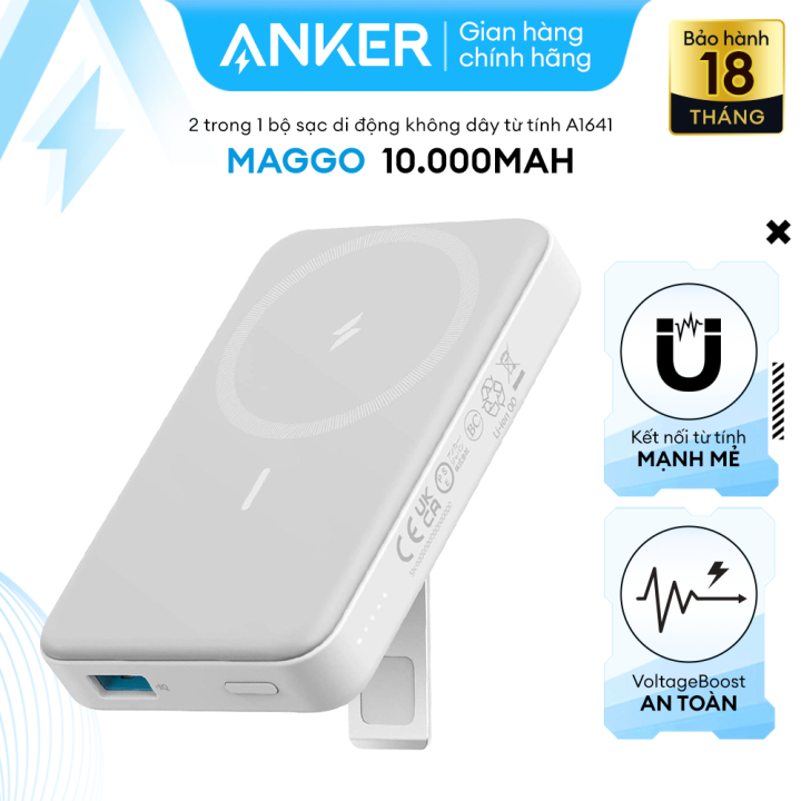 Pin Sạc Dự Phòng Từ Tính ANKER 633 Magnetic MagGo 10000mAh 20W - 1 cổng USB-C - A1641