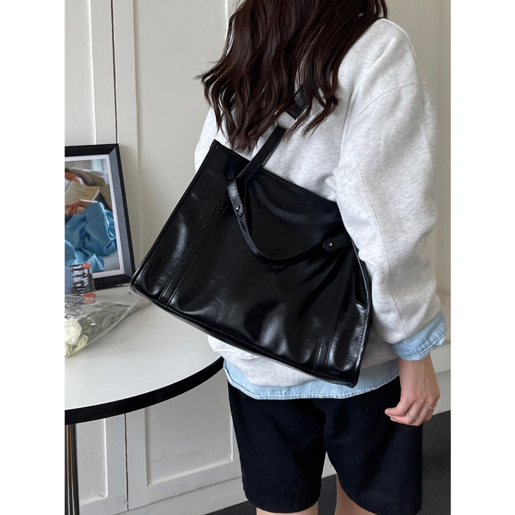 Túi tote túi đeo vai nữ da bóng đi làm đi học