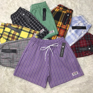 Quần short kaki nữ lưng thun - quần đùi kaki nữ lưng thun sọc kẻ ca rô nhiều màu