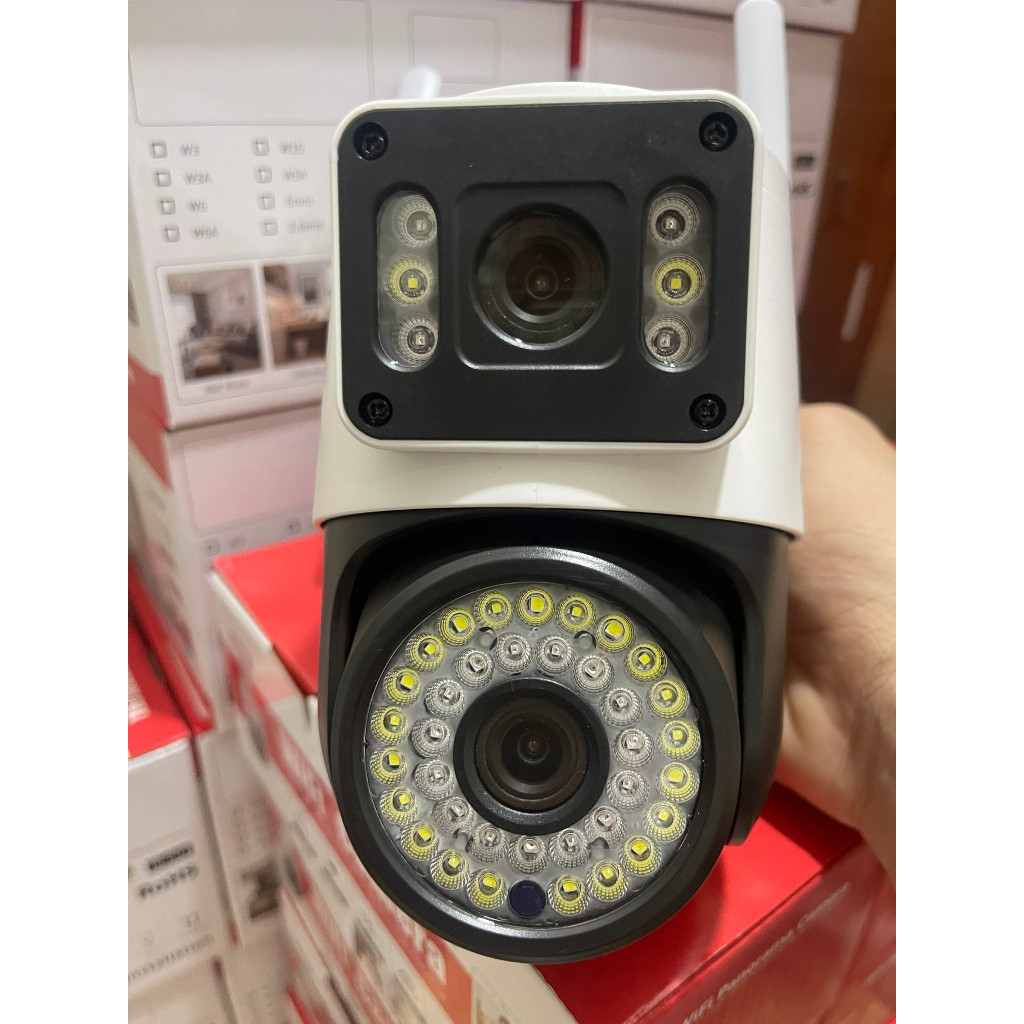 Camera Wifi Yoosee  2 Mắt, 2 Màn Hình Theo Dõi, Camera Ngoài Trời  4.0 Mpx