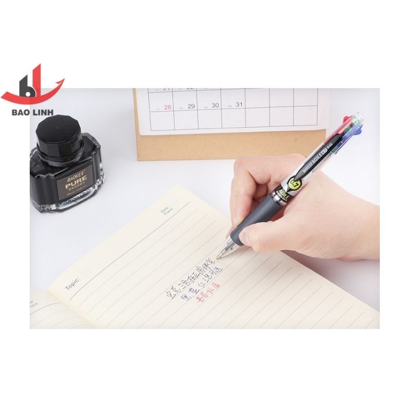 Bút bi 4 màu cao cấp B48 Baoke