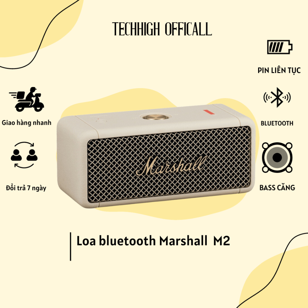 Loa bluetooth M2 phiên bản 2023, công xuất 20w pin trâu âm thanh chất lượng chống nước TECHHIGH OFFICALL