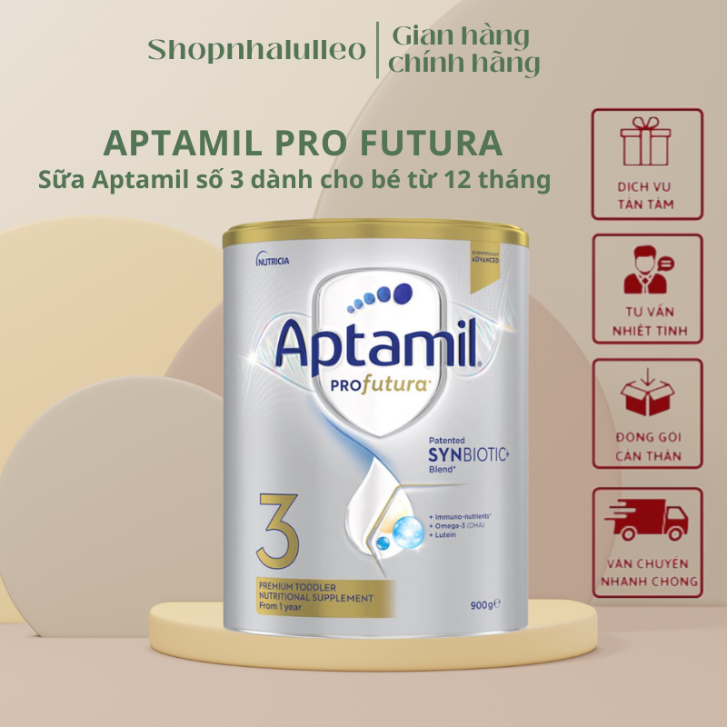 Sữa Công Thức Aptamil Profutura Úc, Aptamil Bạc Số 3 - Bổ sung dinh dưỡng cho trẻ (Hộp 900g)
