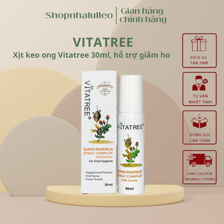 (Hàng nội địa Úc)Xịt keo ong Úc Vitatree Super Propolis Spray complex with Honey 30ml