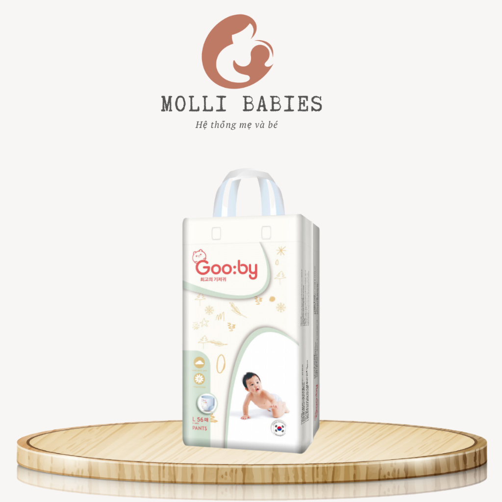 Tã/bỉm quần Gooby mềm mại, an toàn, siêu thấm hút size M/L/XL/XXL/XXXL
