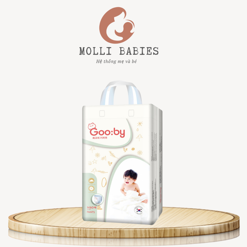 Tã/bỉm quần Gooby mềm mại, an toàn, siêu thấm hút size M/L/XL/XXL/XXXL
