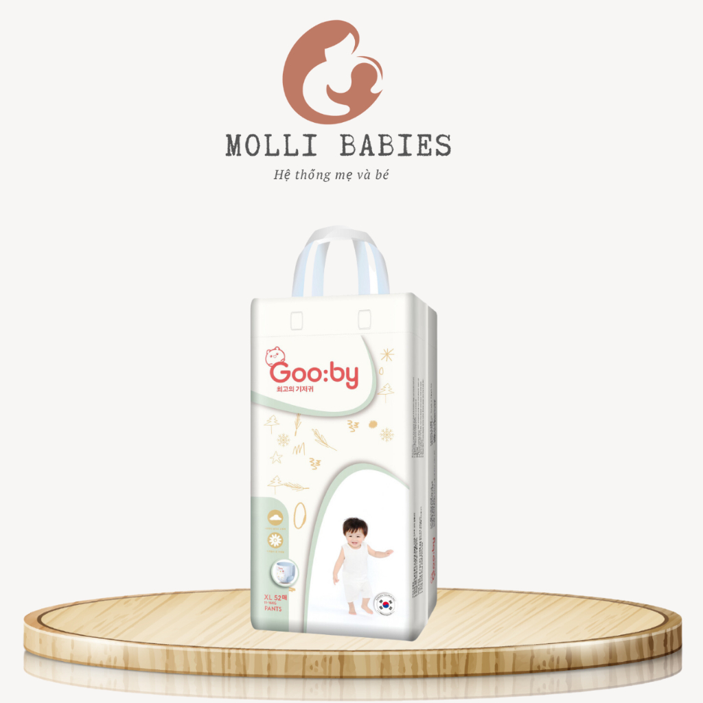 Tã/bỉm quần Gooby mềm mại, an toàn, siêu thấm hút size M/L/XL/XXL/XXXL