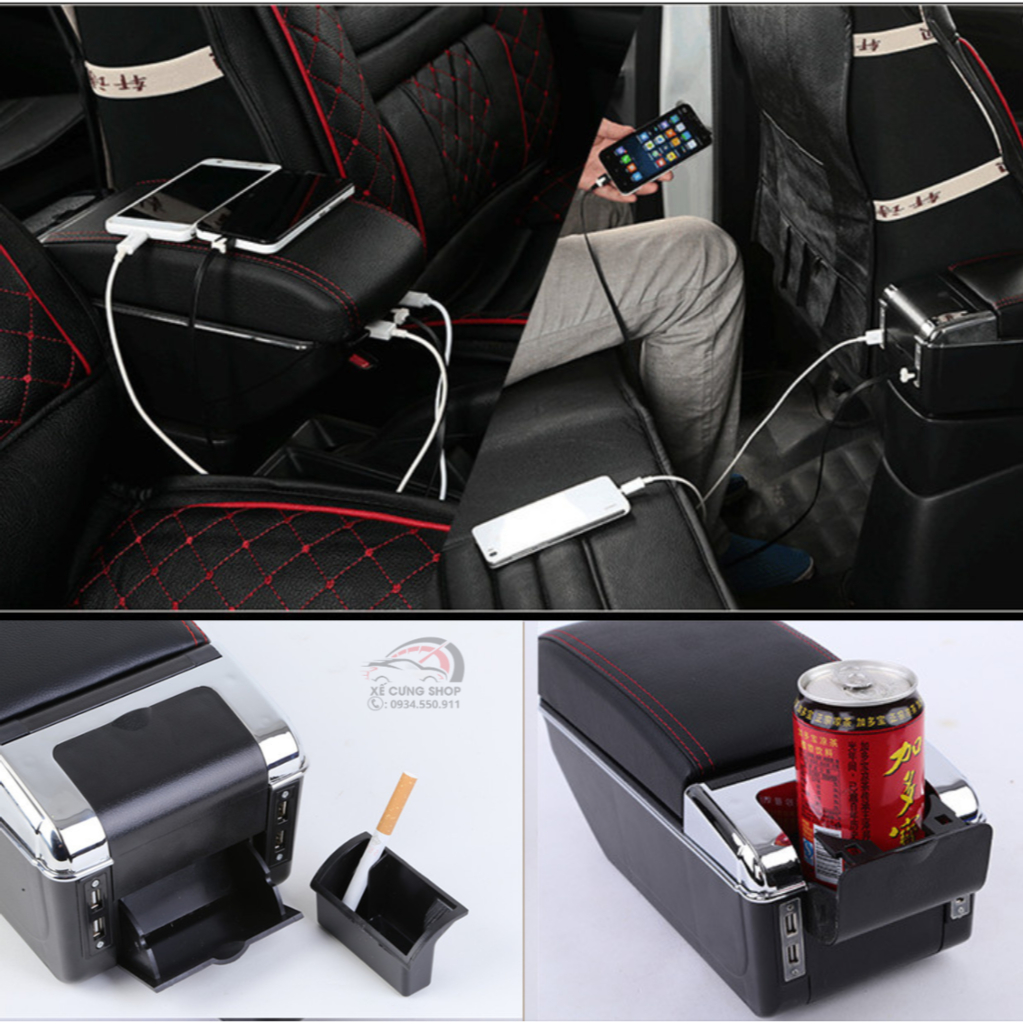 Hộp tỳ tay giành cho xe Chevrolet Spark cao cấp