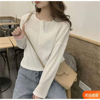 Áo thun xốp TAY DÀI cổ tròn nữ phom rộng, áo thun nữ tay dài phom rộng phong cách Hàn Quốc