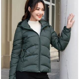 Áo Phao Nữ Siêu Nhẹ Cổ Mũ Nhiều Màu LAMER O65P21T002