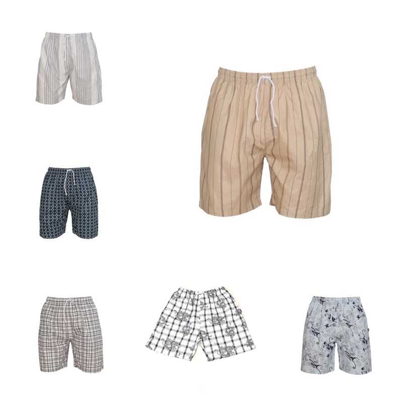 Quần short nam lưng thun hometex