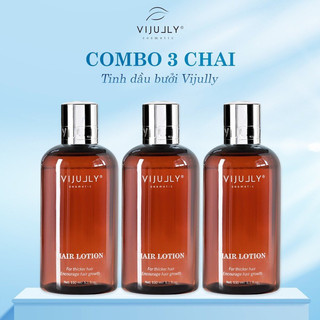 Combo 3 chai xịt bưởi VI JULLY dưỡng mọc tóc và giảm rụng hiệu quả giúp tóc nhanh dài