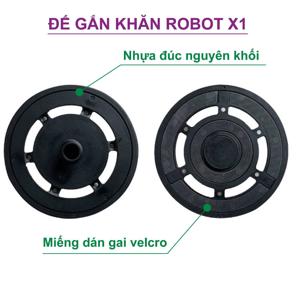 Phụ kiện robot hút bụi ecovacs x1 omni T10 onmi T10 turbo x1 turbo, Module khử khuẩn Ag+, đế gắn khăn, nắp đậy chổi giữa