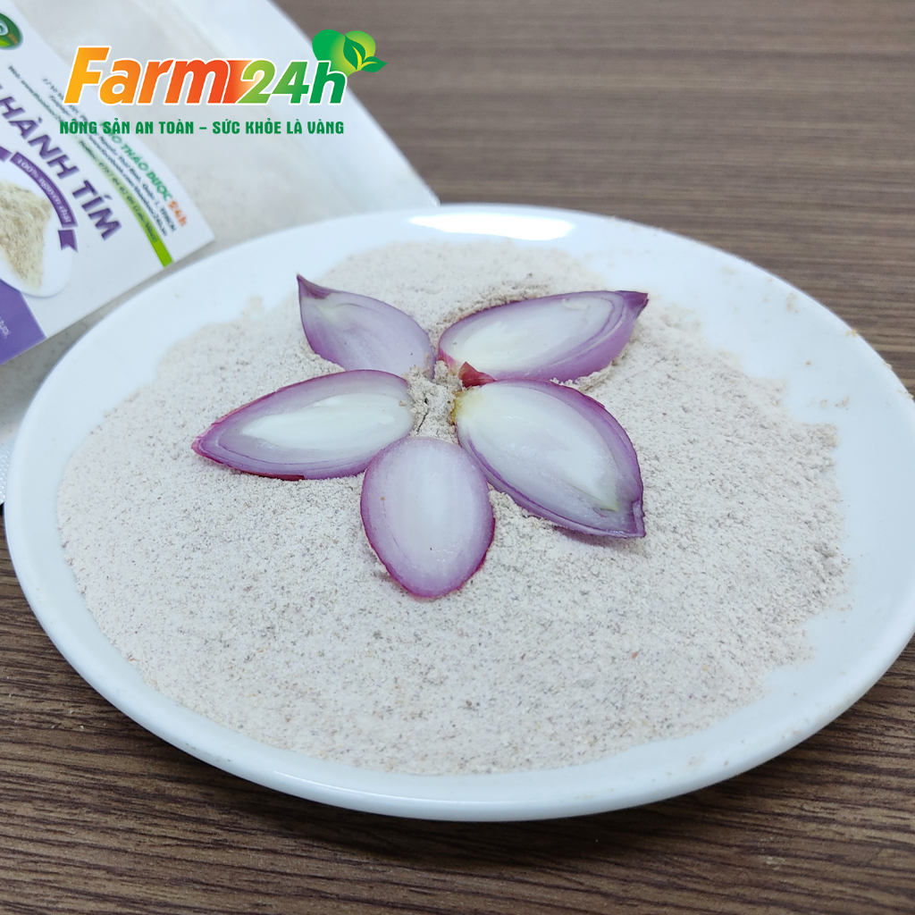 Bột hành tím nguyên chất 100 % từ thiên nhiên, gia vị nấu ăn thơm ngon, tiện lợi, dễ bảo quản | Farm24h