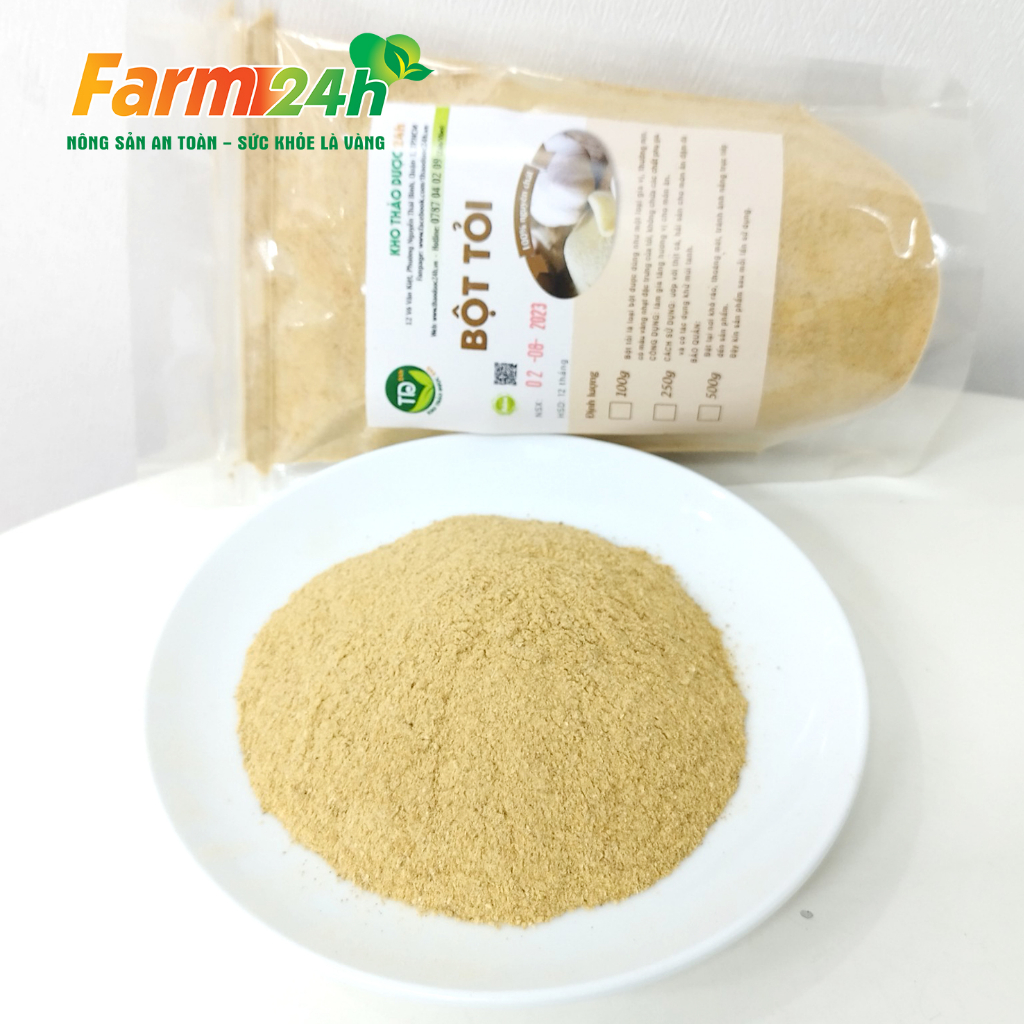 Bột tỏi nguyên chất 100% thiên nhiên, gia vị cho các món ăn thêm thơm ngon, dễ bảo quản, dễ sử dụng | Farm24h