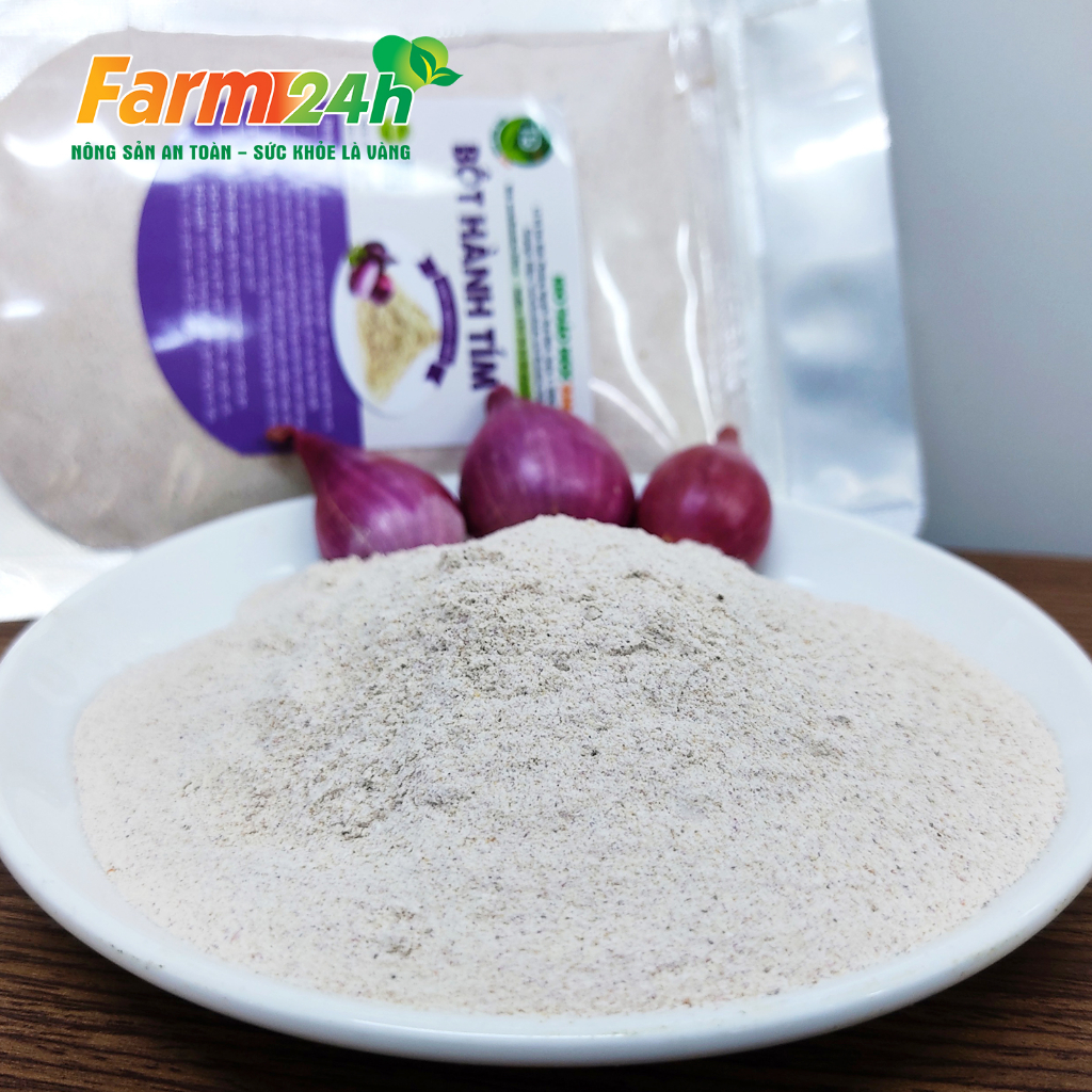 Bột hành tím nguyên chất 100 % từ thiên nhiên, gia vị nấu ăn thơm ngon, tiện lợi, dễ bảo quản | Farm24h