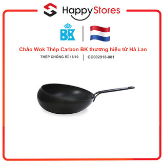 Chảo Wok Thép Carbon BK 30 cm Chính hãng thương hiệu từ Hà Lan