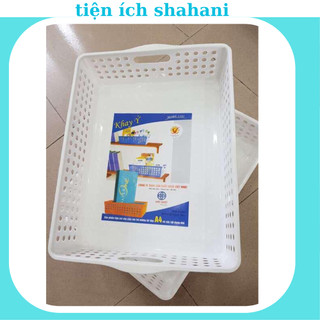 Khay nhựa chữ nhật shahani, khay đựng đồ đa năng , rổ nhựa A4 B5 nhựa Việt Nhật nhiều màu