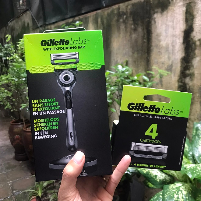 Gillette Labs - Dao Cạo Râu Gillette 5 Lưỡi Và Hộp Đầu Lưỡi Thay Thế Bản Cao Cấp