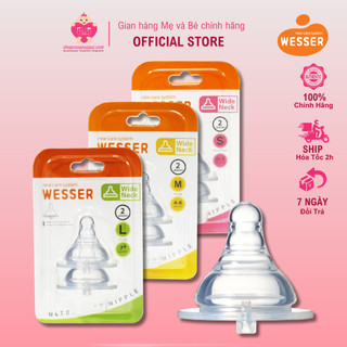 Núm Ty Wesser Silicon Cổ Rộng - New - Size S, M , L - VĨ 2 CÁI