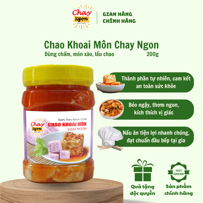 Chao Môn Chay Ngon Hùng Phát Hũ 200g