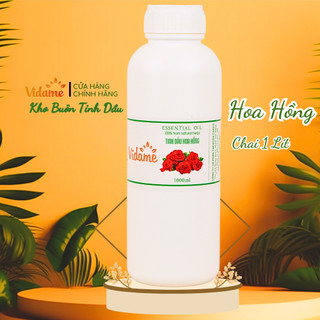 Tinh Dầu Hoa Hồng 1 LÍT VIDAME - Hương hoa hồng thơm quyến rũ, thư giãn, sang trọng GIÁ SỈ