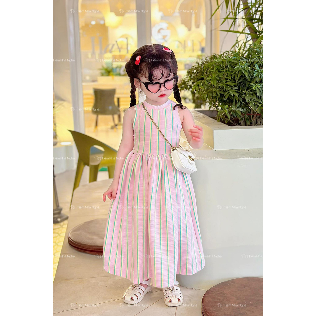 Pink  Basic váy đầm xinh cho bé gái