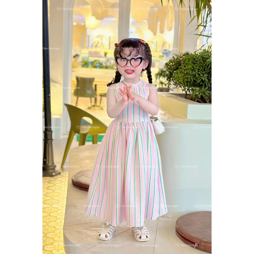 Pink  Basic váy đầm xinh cho bé gái